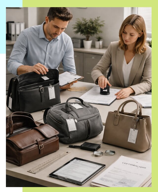 Сертификация сумок в Карпинске от 7701 руб. | Алешин-Кпн