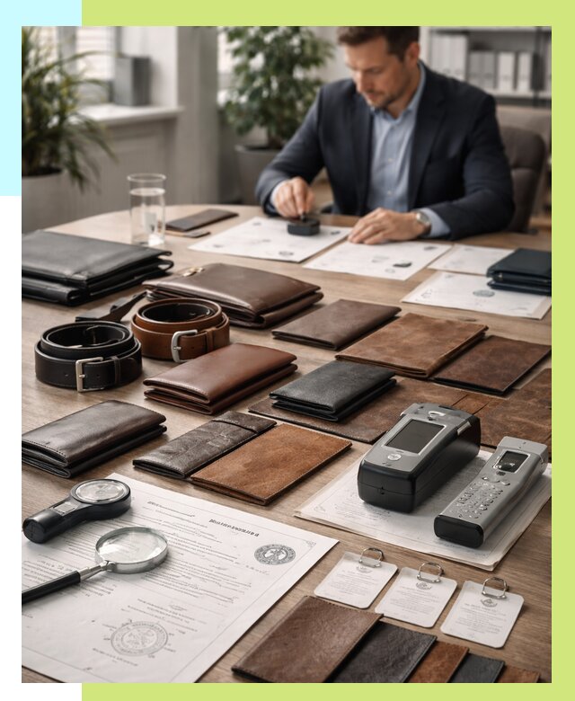 Сертификация кожаных изделий в Карпинске от 12322 р. | Алешин-Кпн