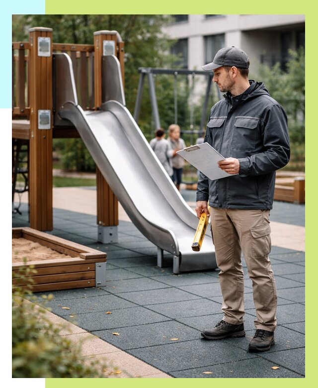 Сертификация детских площадок в Карпинске от 25670 р. | Алешин-Кпн