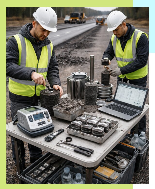 Сертификация асфальта: испытания и подтверждение в Карпинске