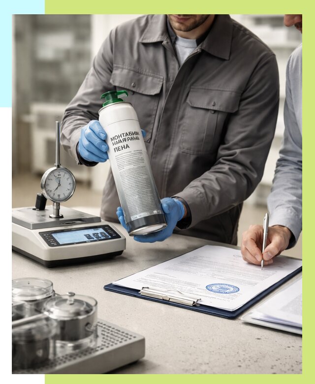 Сертификация монтажной пены в Карпинске от 15402 р. | Алешин-Кпн