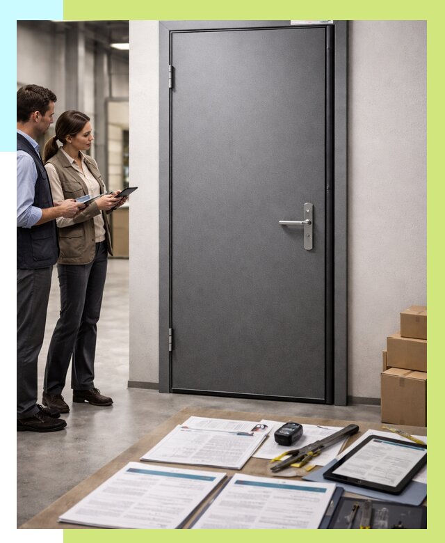 Сертификация противопожарных дверей в Карпинске от 9241 р. | Алешин-Кпн