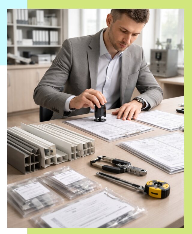 Сертификация ПВХ продукции в Карпинске от 8728 р., Алешин-Кпн