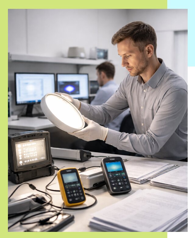 Сертификация светильников в Карпинске: испытания и оформление