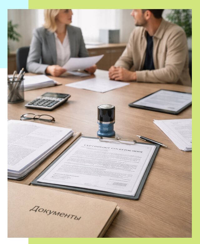 Сертификат соответствия на продукцию в Карпинске от 15402 р.|Алешин-Кпн