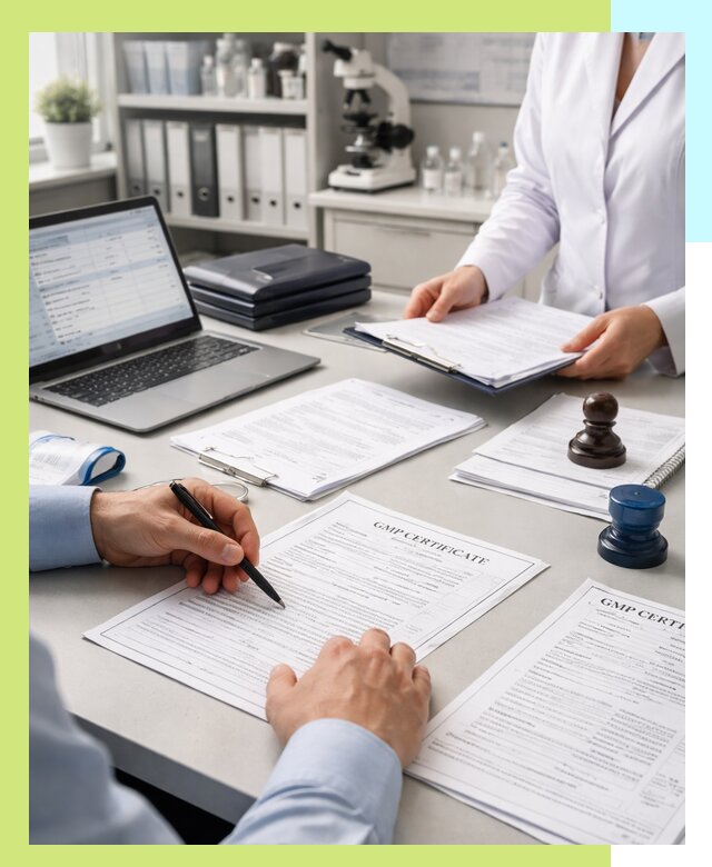 Оформление сертификата GMP в Карпинске для фармпроизводства