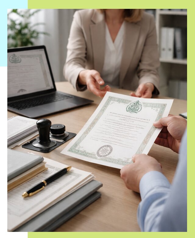 Халяль сертификат в Карпинске, получить от 15402 р. | Алешин-Кпн