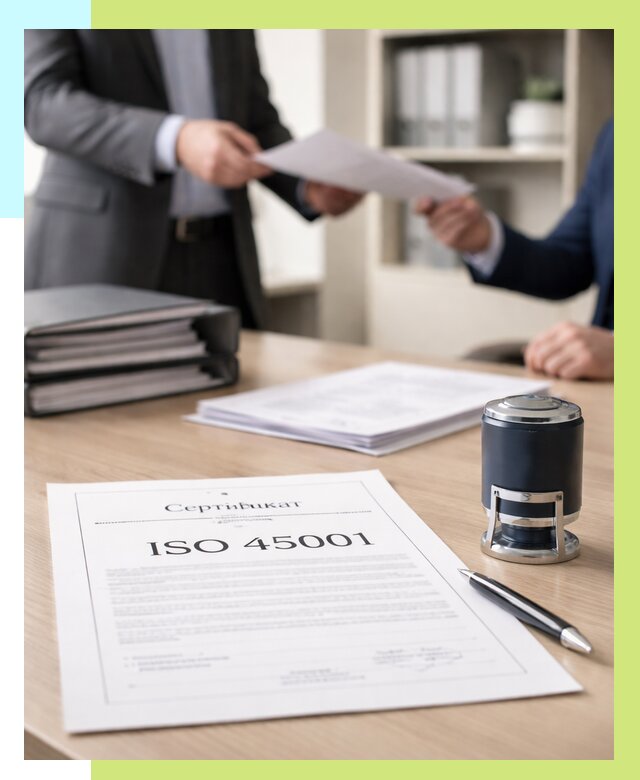 Сертификат ISO 45001 в Карпинске под ключ от 46206 р. | Алешин-Кпн